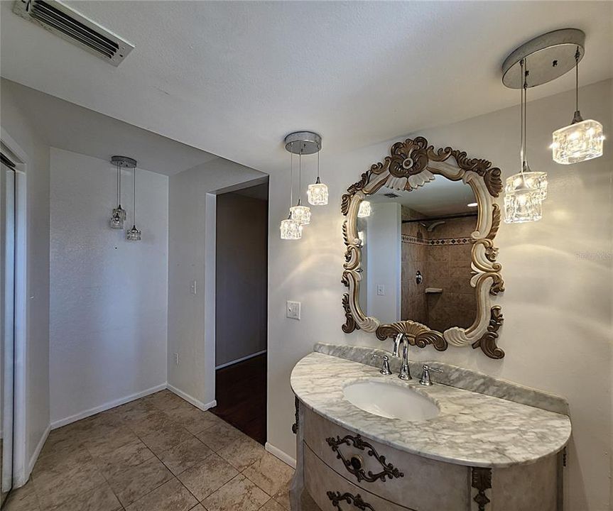 Master Bath includes walk-in closet and walk-in shower