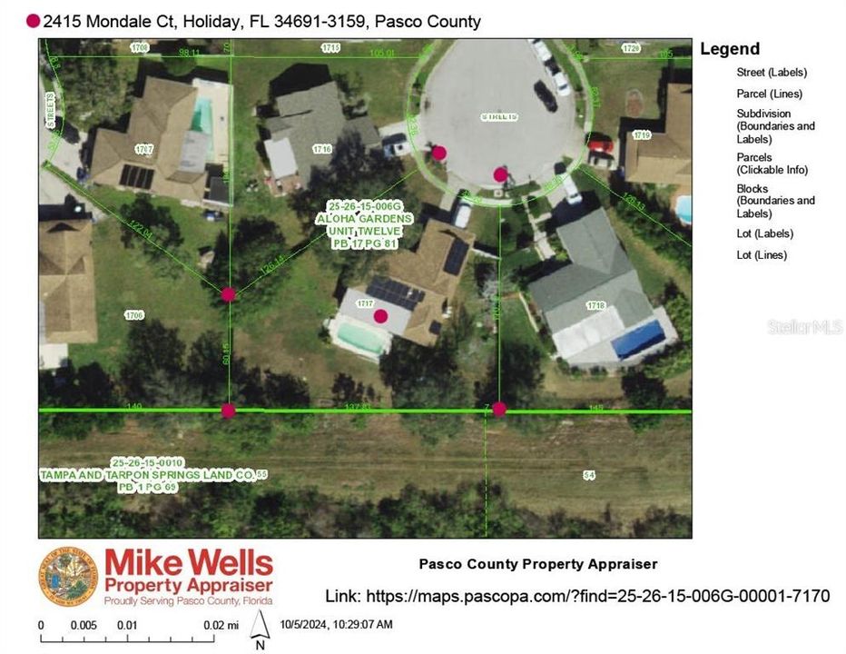 2415 Mondale Ct, Holiday: at the cul-de-sac, pool, 3/2/2, over a quarter of fully fenced in land