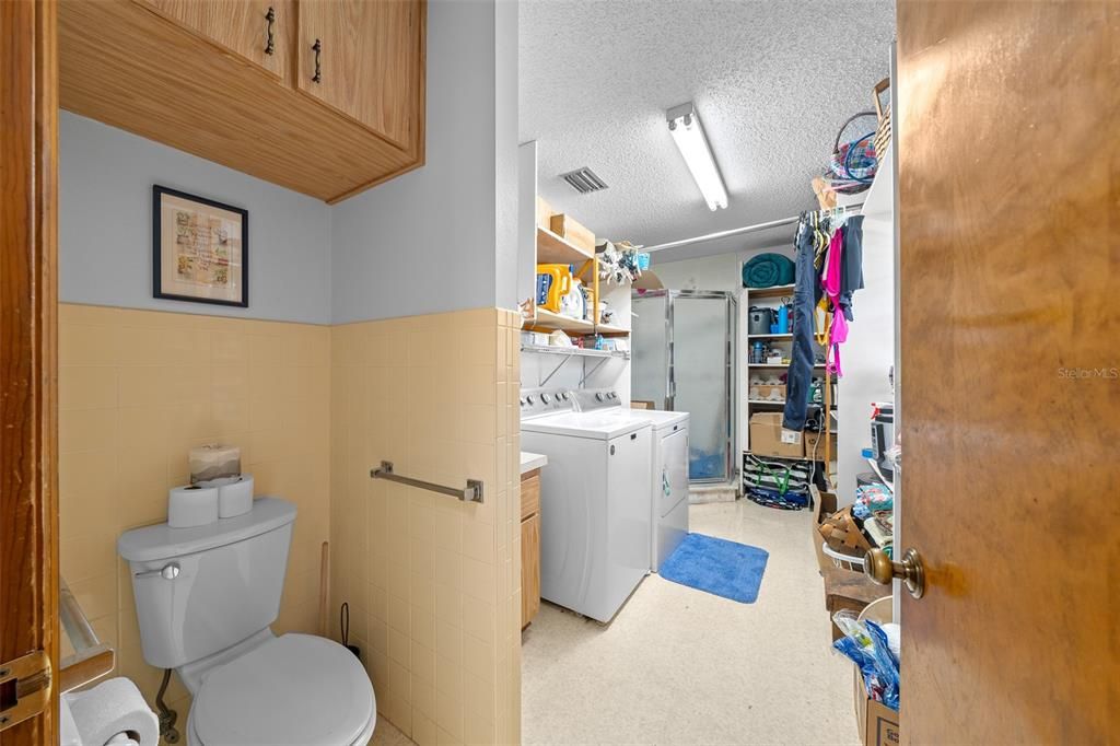 Utility Room with Half Bath