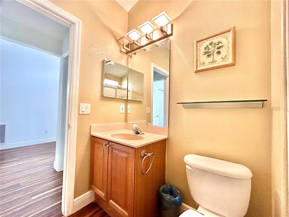 Hallway bathroom