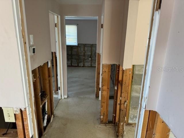 Hallway to bedrooms and bathroom.