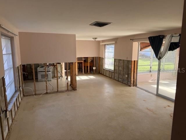 Living Room and Dining Room.