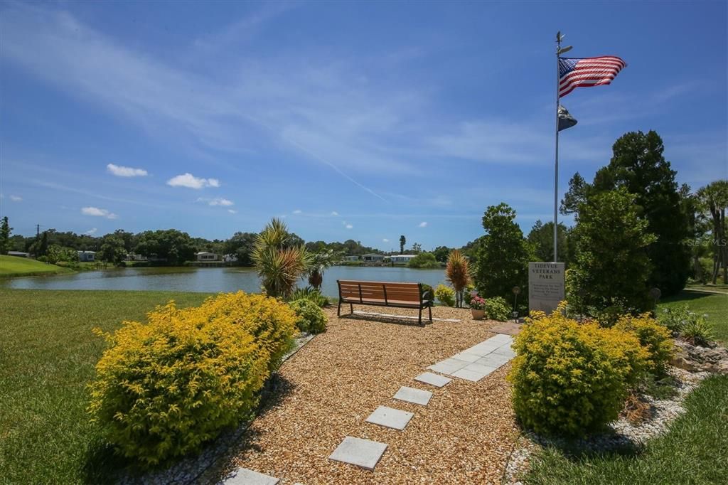 Veteran's Park on Egret Lake