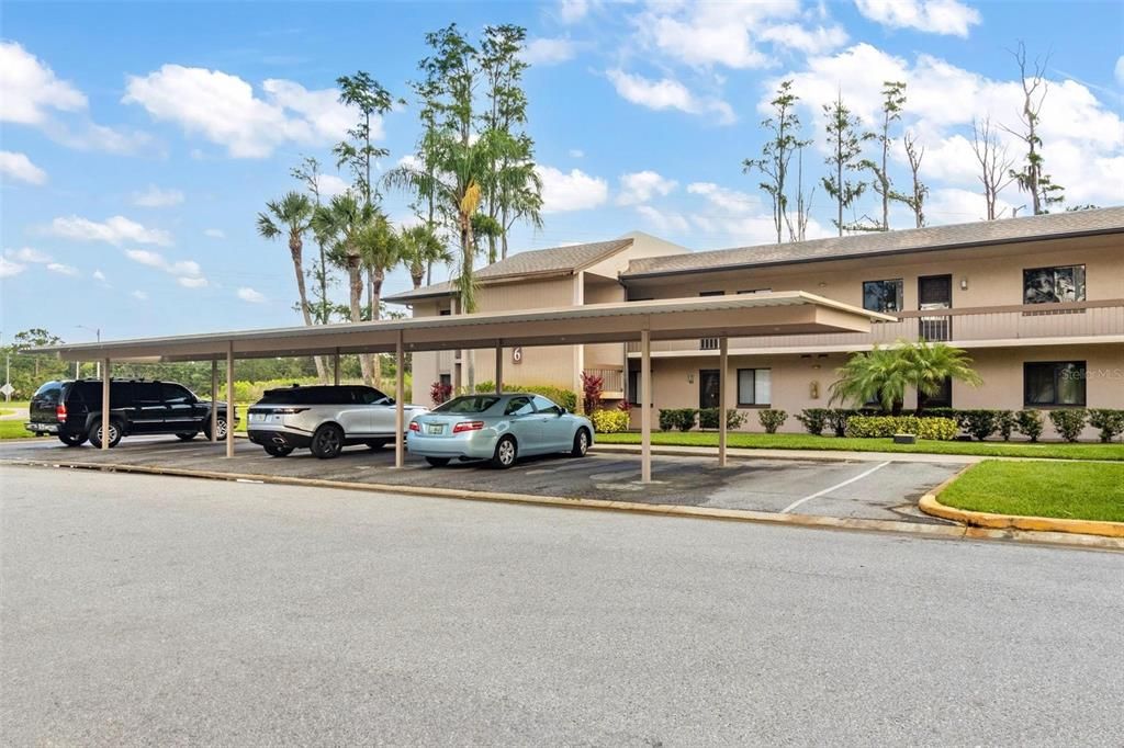 Carport with assigned / covered parking spot