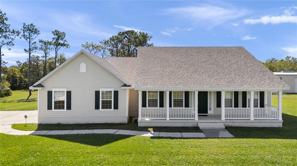 side walk - front view of home