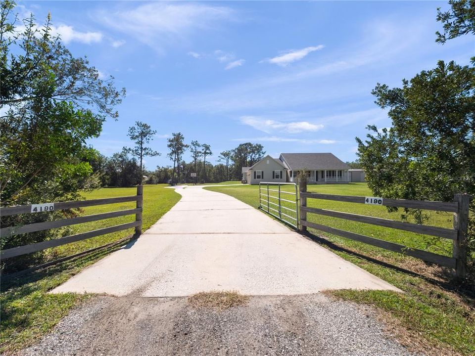 front entrance to property