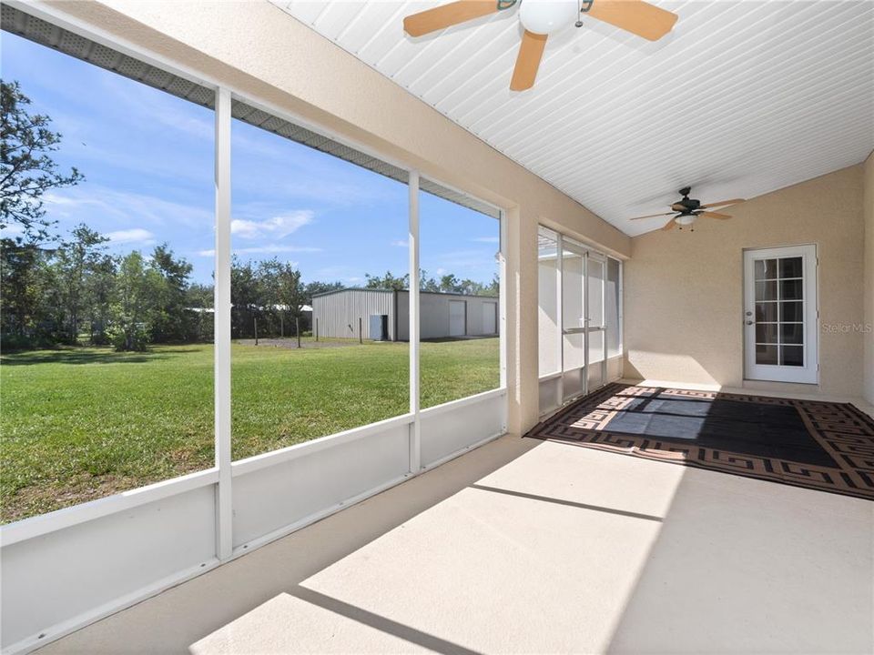 rear screened porch