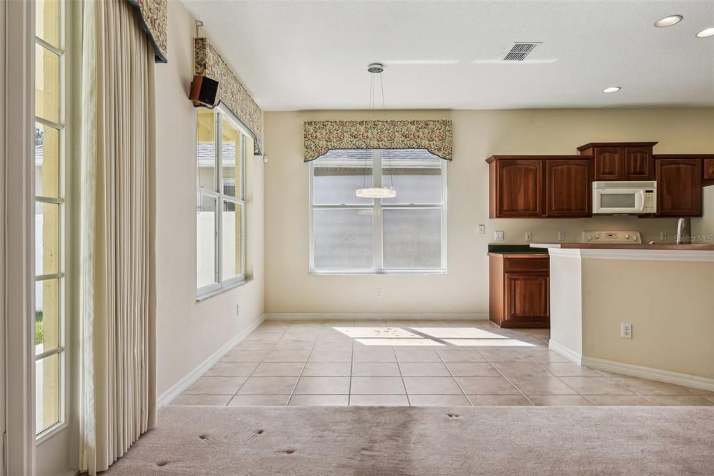 Open Floor Plan with the Kitchen Overlooking the Main Living Area