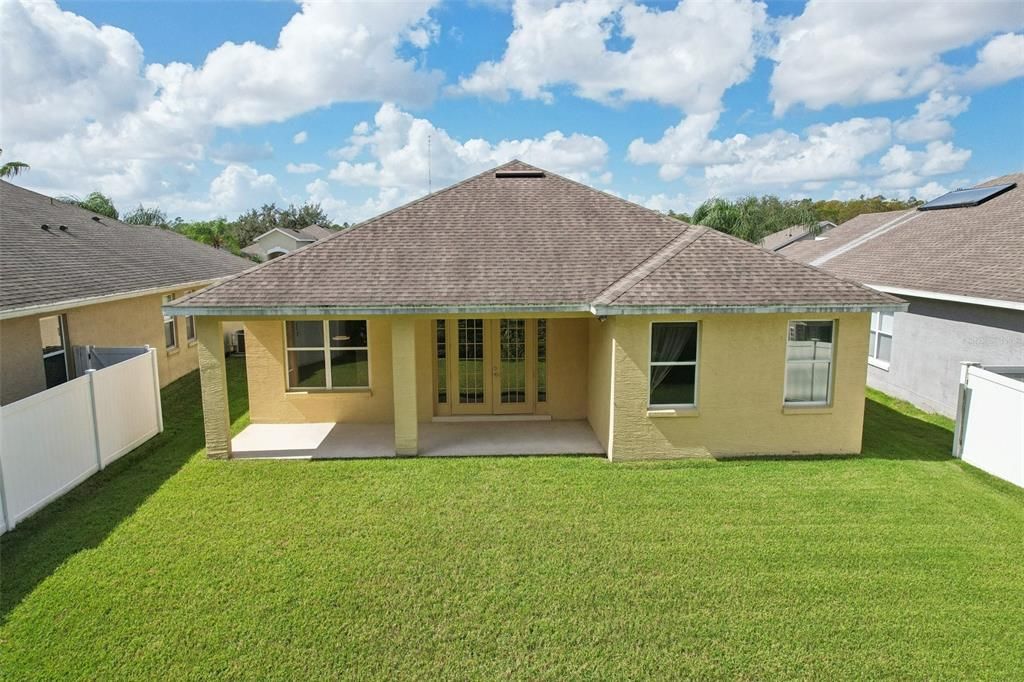 Covered Lanai with Private Backyard backing to Conservation