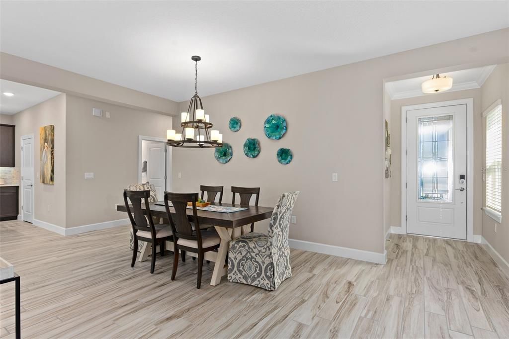 Dining area and foyer