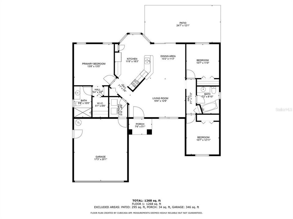 На продажу: $299,900 (3 спален, 2 ванн, 1348 Квадратных фут)