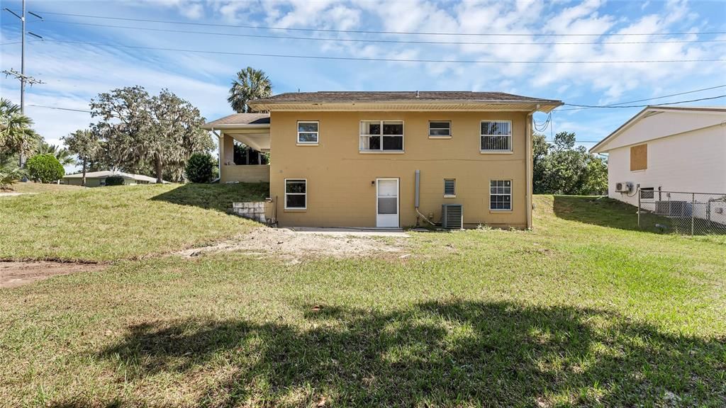 Rear of house with walk out basement