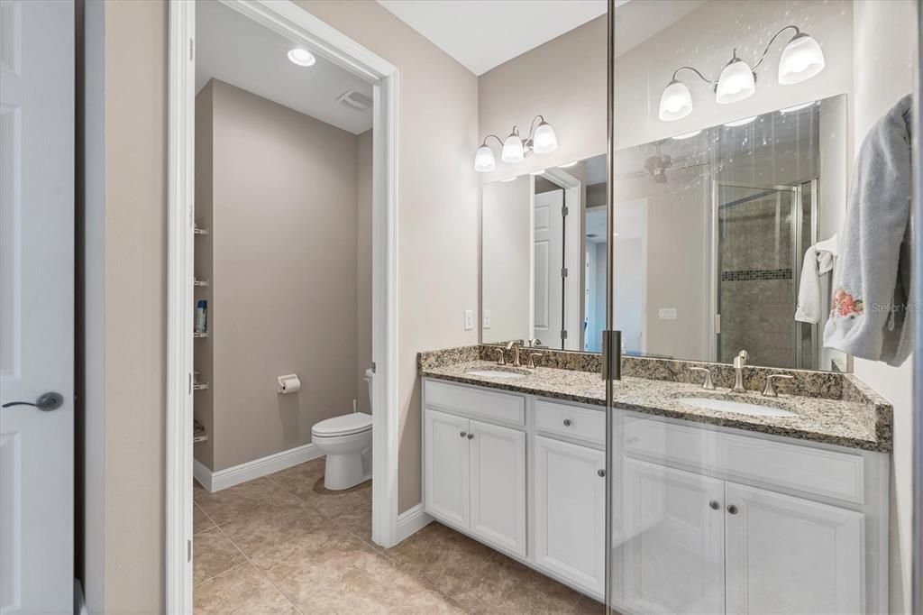 2nd Master Bath with separate commode area