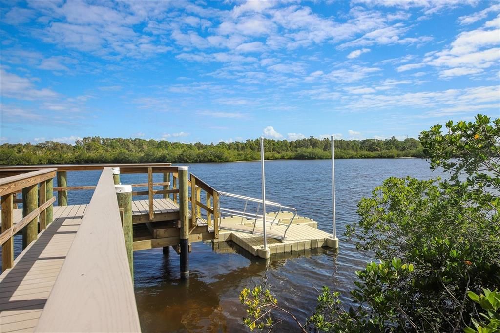 Kayak launch directly on Coral Creek