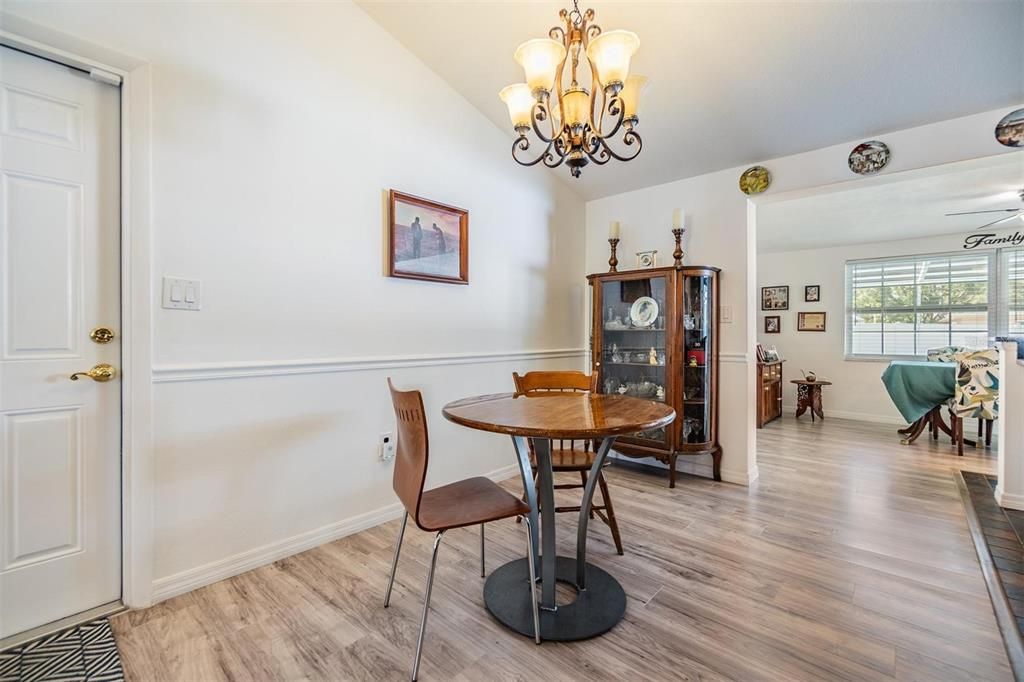 Dining room looking toward back yard