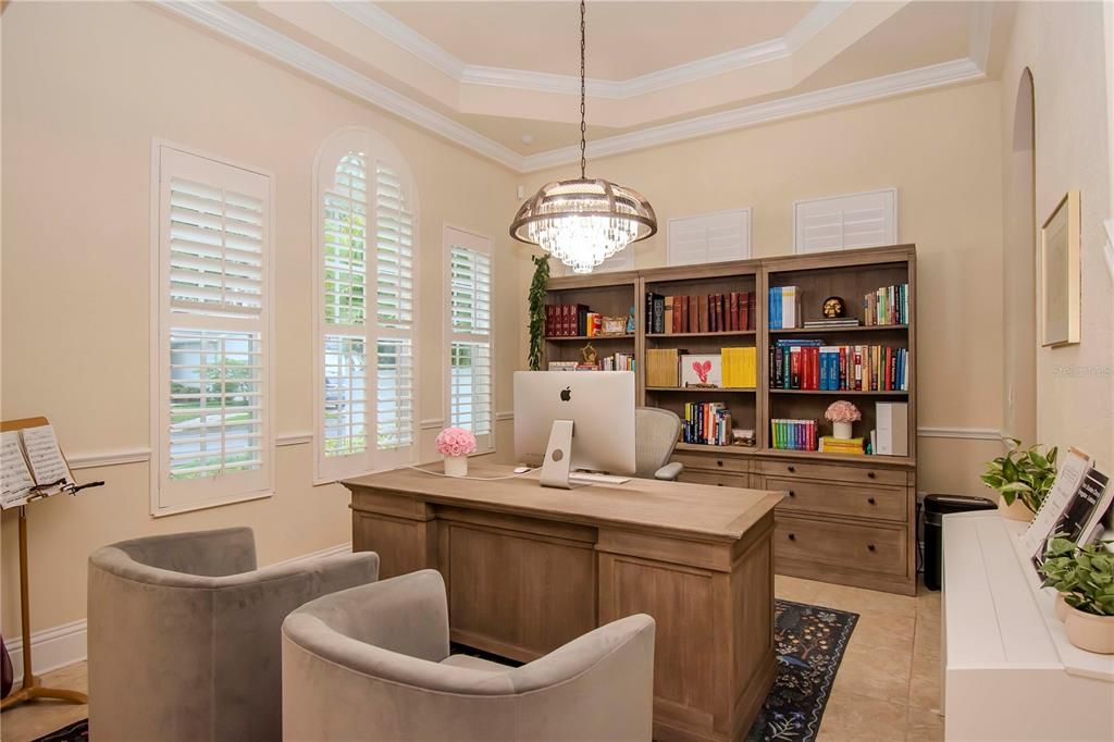 Formal Dining Room  being used as office.