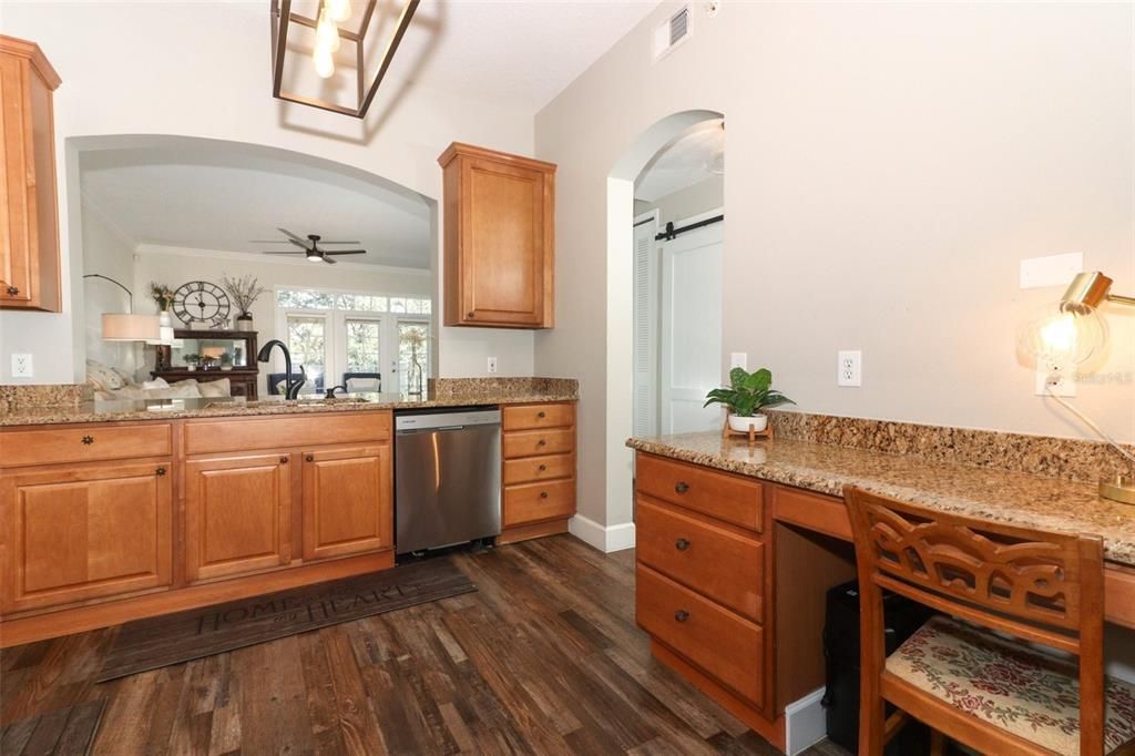 Kitchen Looking Into Dining / Living Room