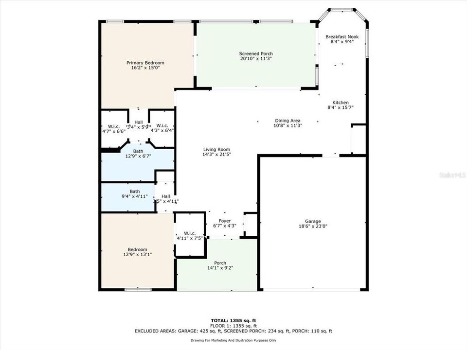 For Sale: $259,000 (2 beds, 2 baths, 1480 Square Feet)