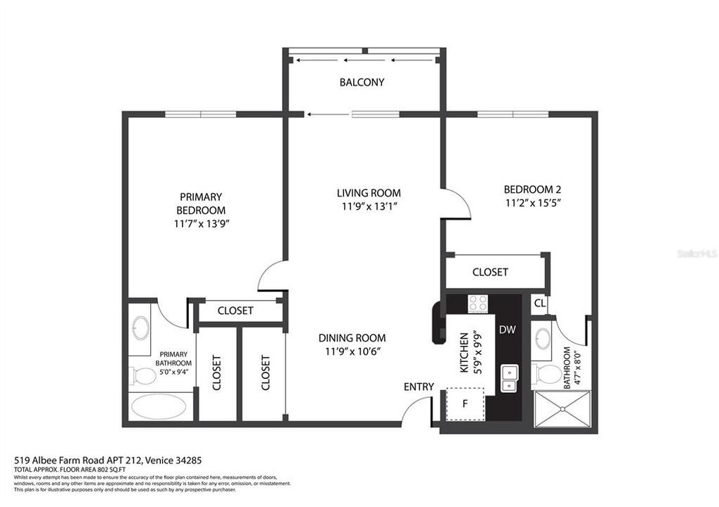 For Sale: $190,000 (2 beds, 2 baths, 902 Square Feet)