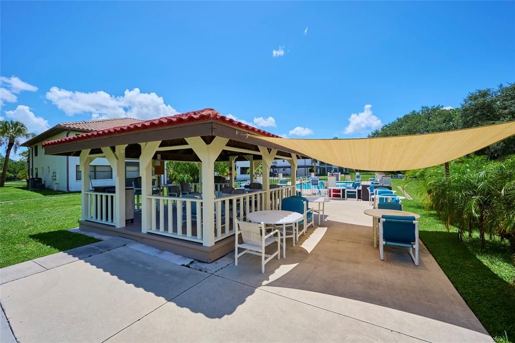 Fantastic gazebo by the pool