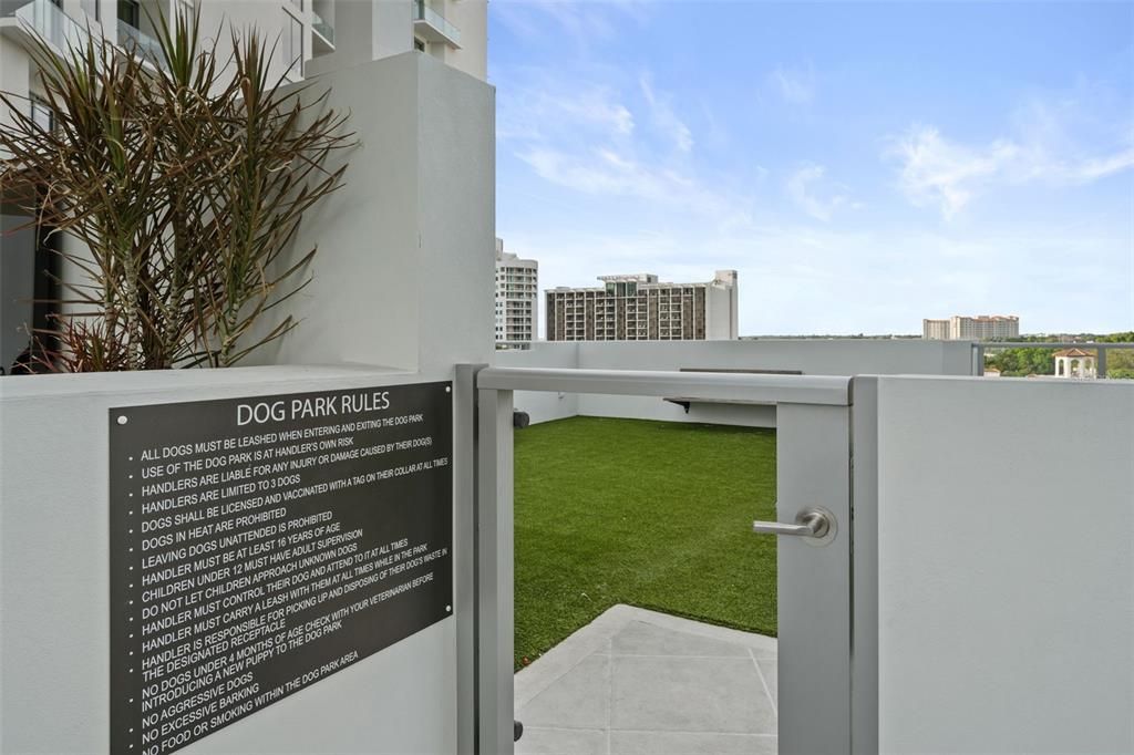 Dog Park - North side of building overlooking the Quay