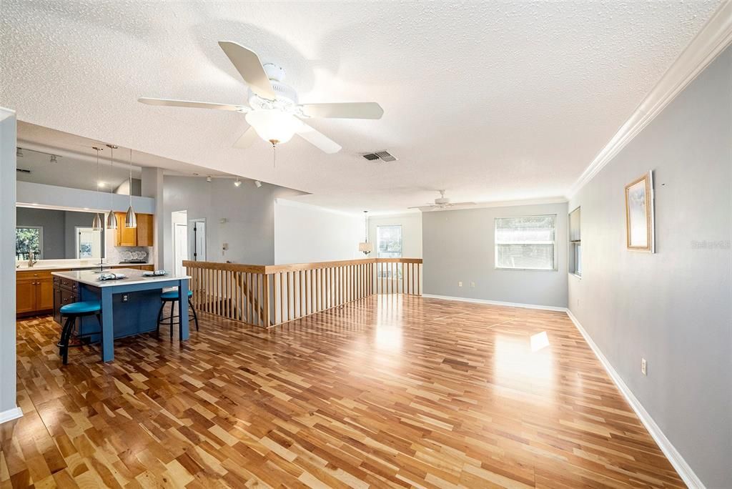 Family room - virtually staged