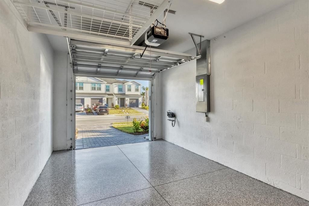 Epoxy flake flooring AND 4'X8' metal storage rack!