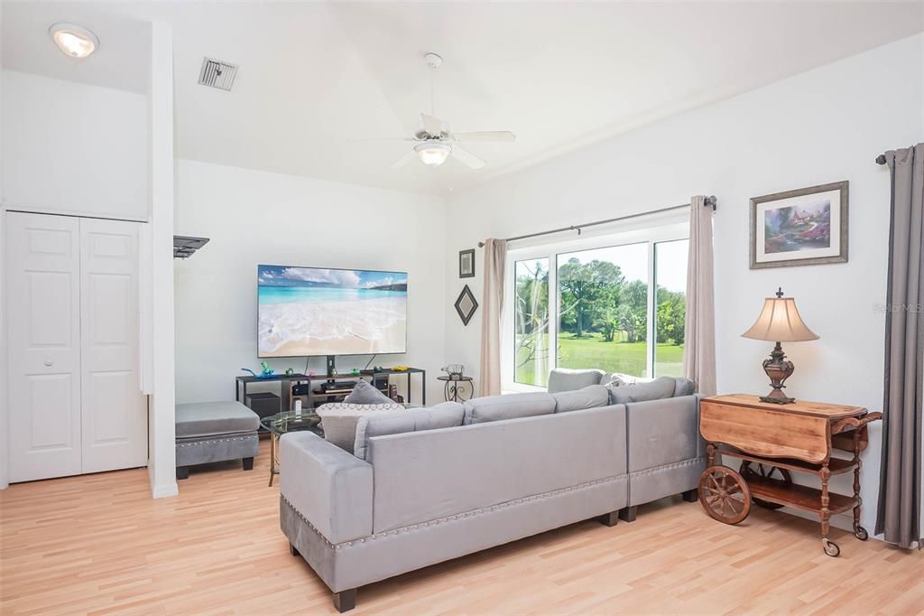 living room in guest cottage