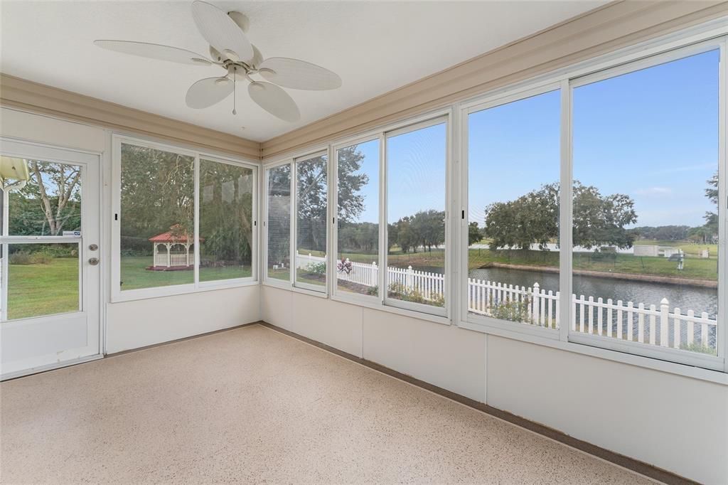 ENCLOSED LANAI WITH VIEW TO WATER