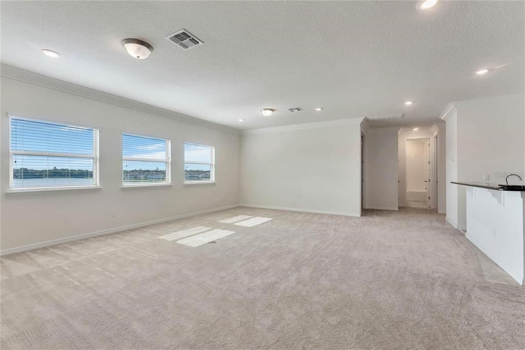 Loft with wet bar