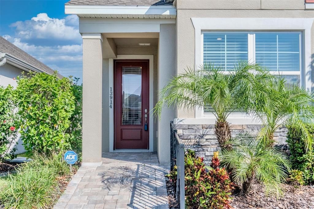 Front Entrance with Pavered Walkway That is Handicap Accessible