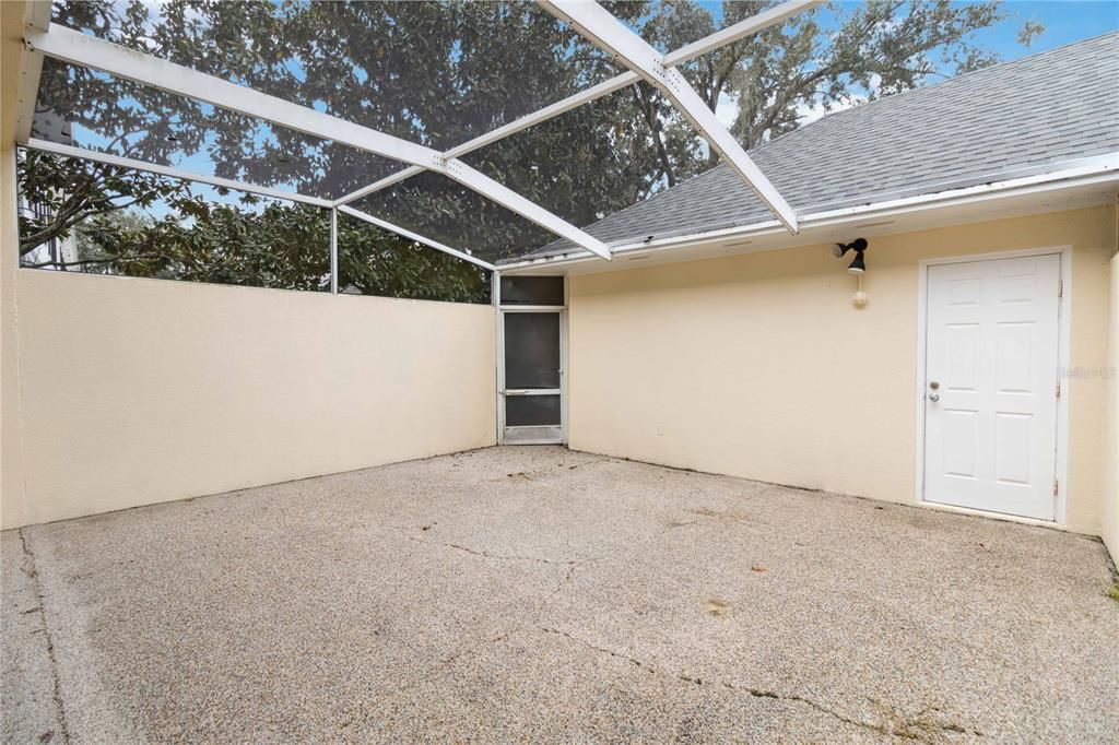 Covered porch.