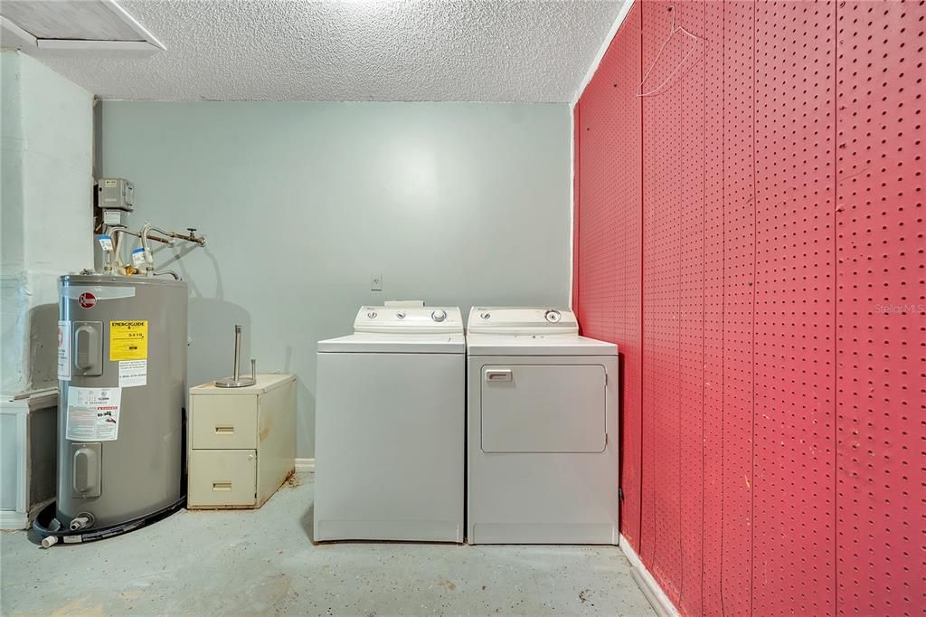 Laundry in Garage