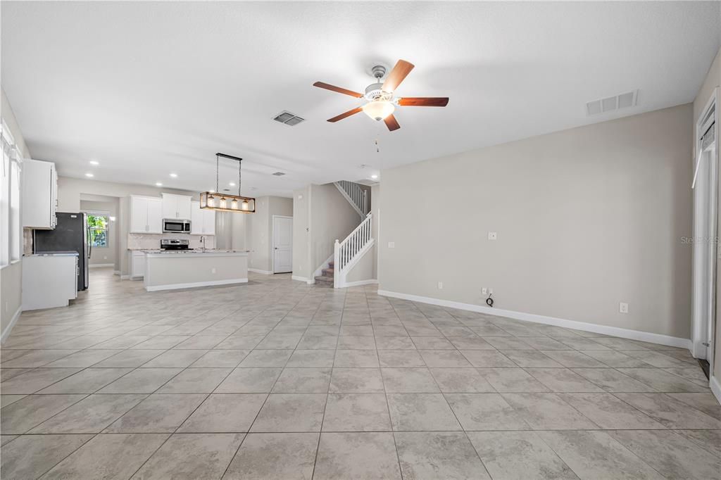 Living Room overlooking the Kitchen