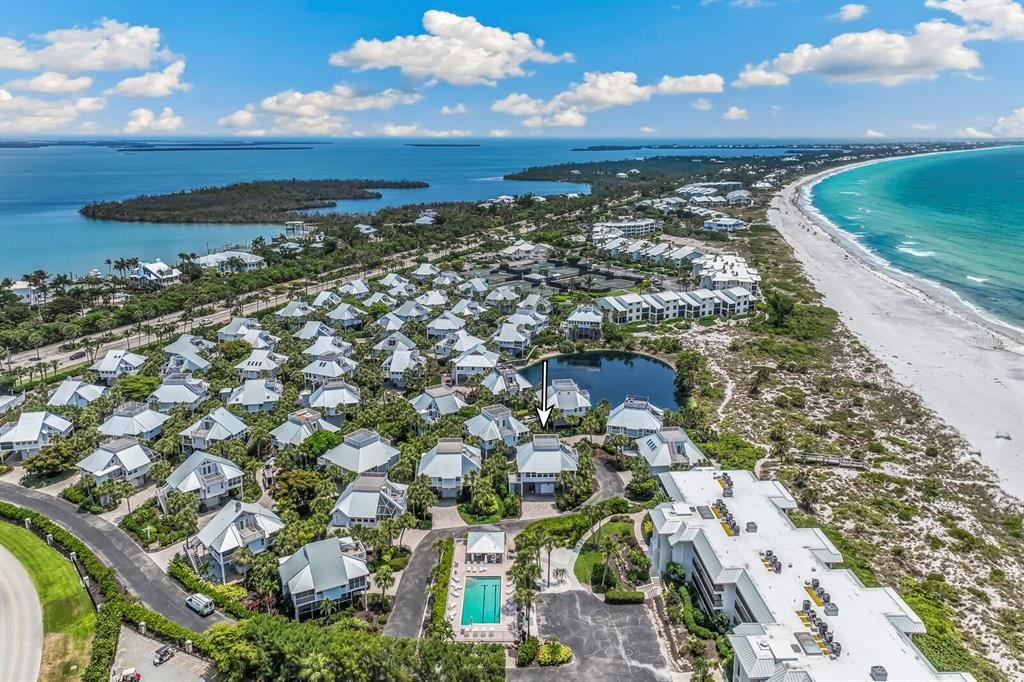 Aerial view looking south on Gasparilla Island