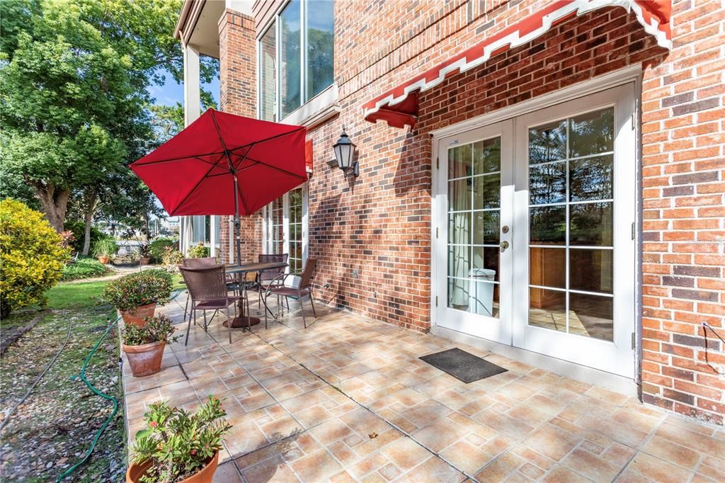 Patio off kitchen