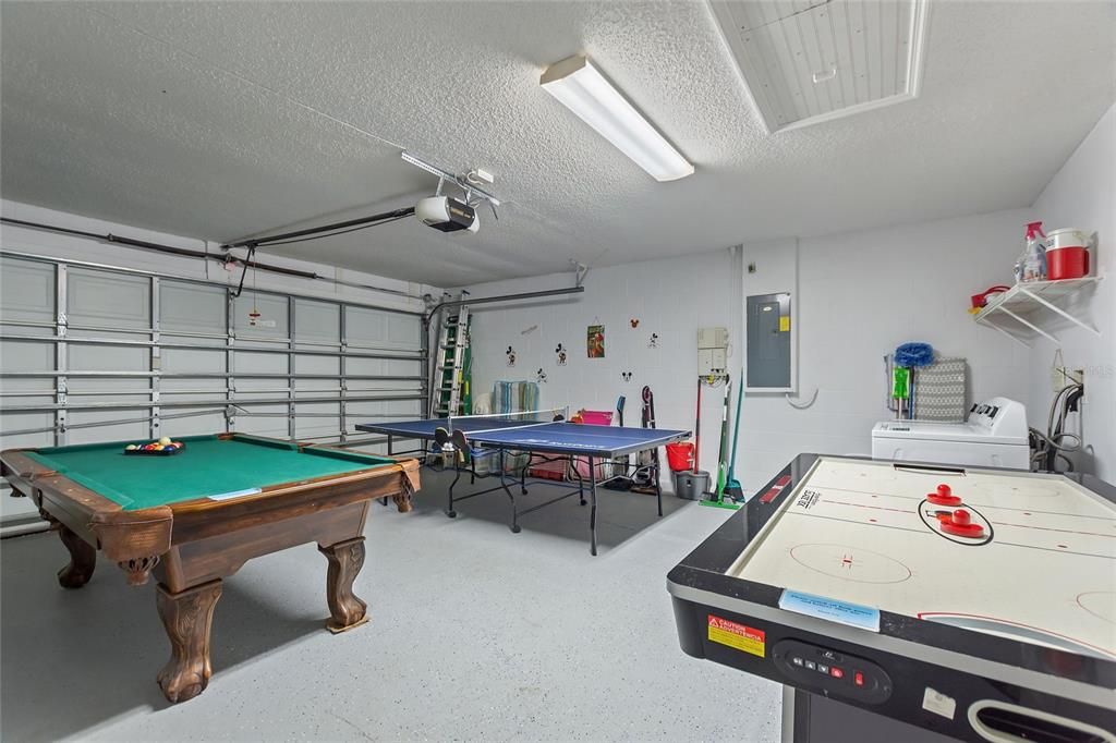 Game Room in Garage