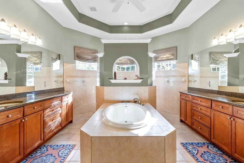 Master Bath with separate vanities