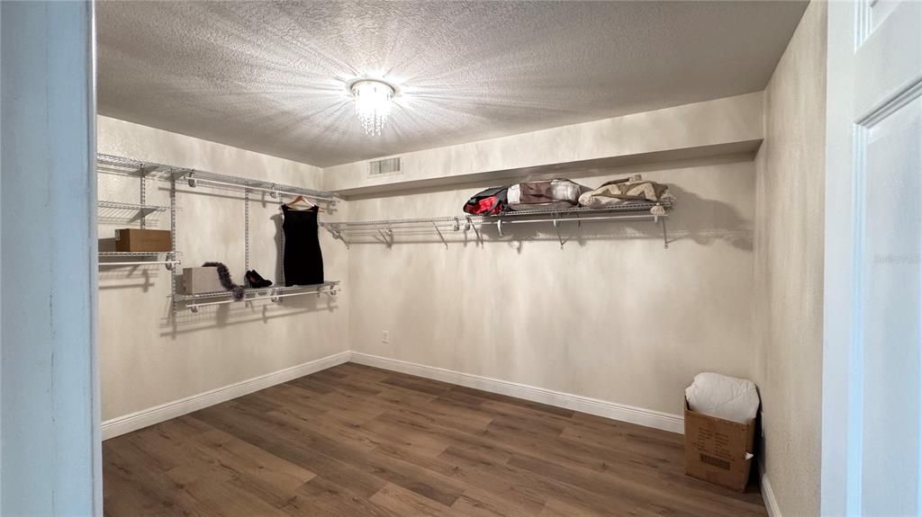 Master walk-in closet