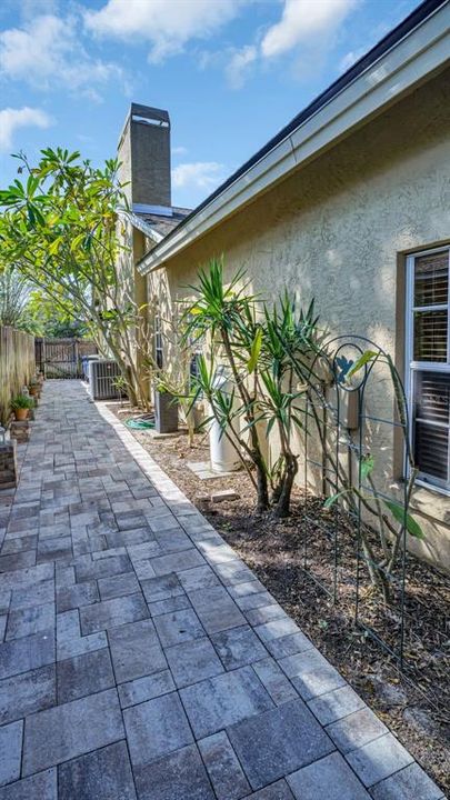 Side Walkway near Garage