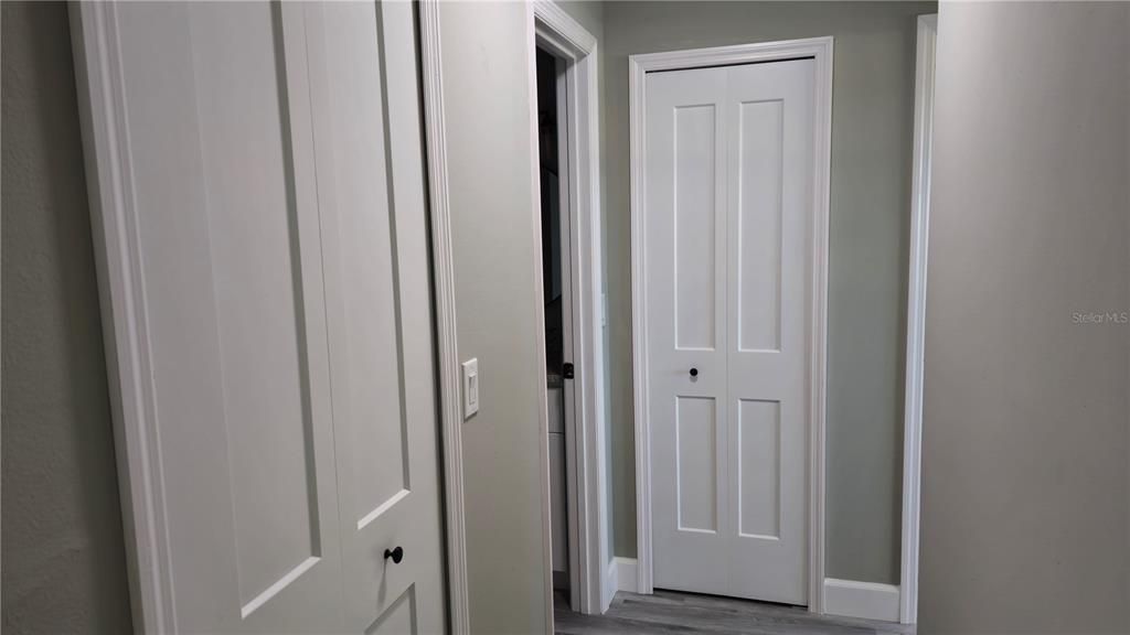 Easy to stay organized-two closets in the hallway