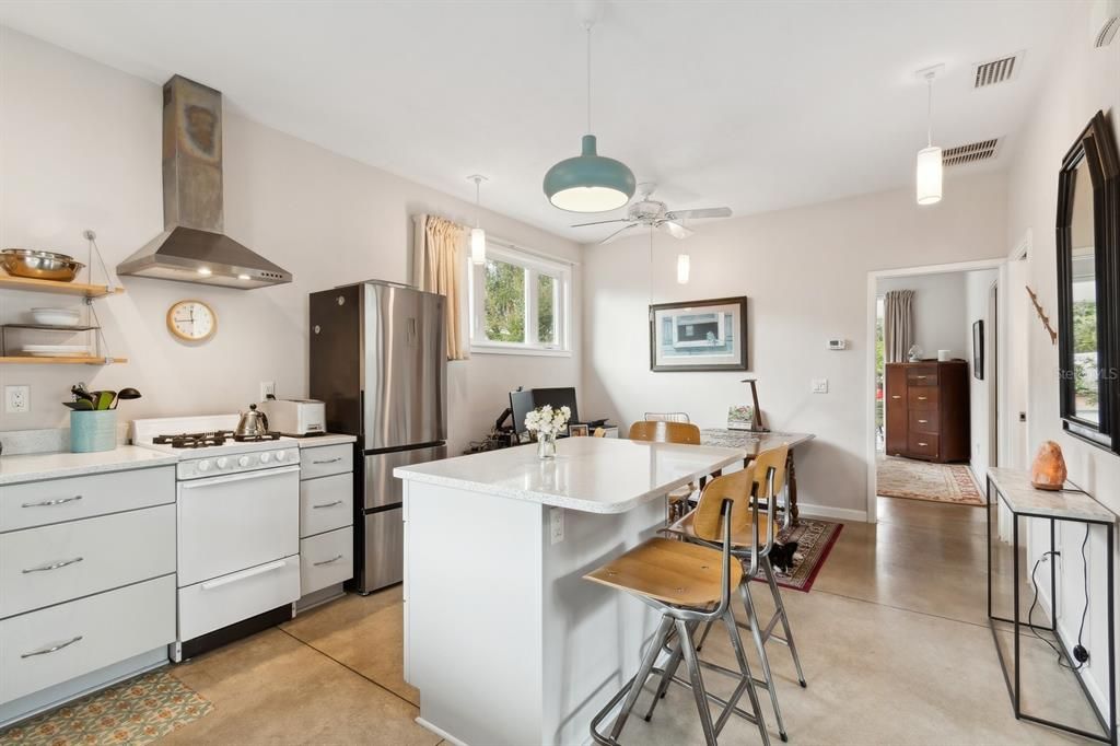 Kitchen with island