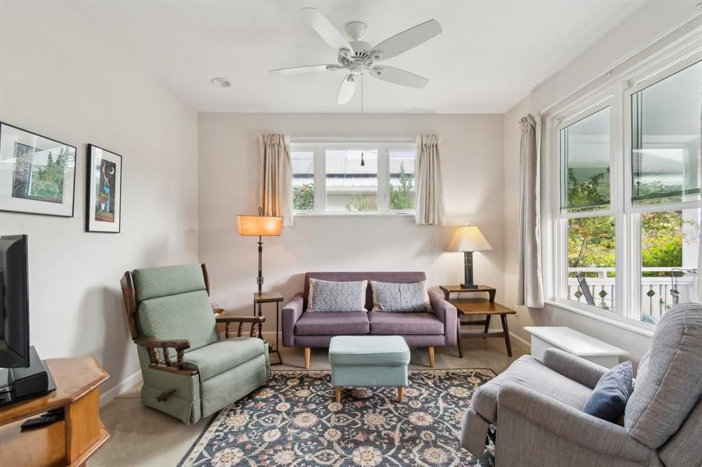 Family Room with pocket doors