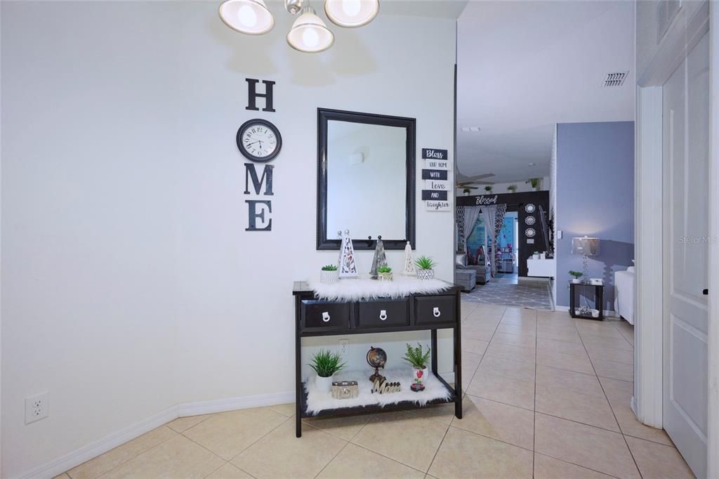 Foyer with view into living areas