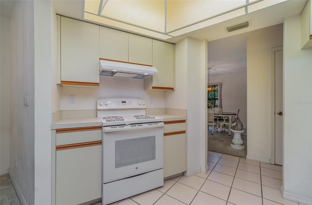 Easy access between kitchen and formal dining area.