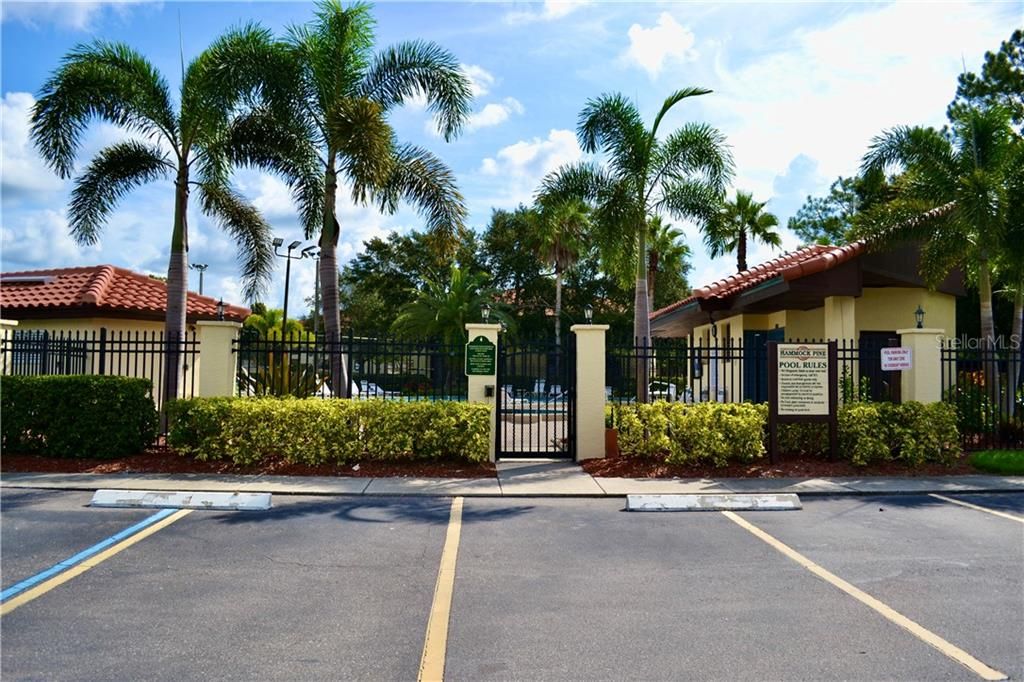 Entrance to pool