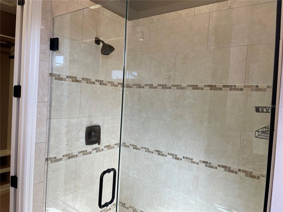 Master shower