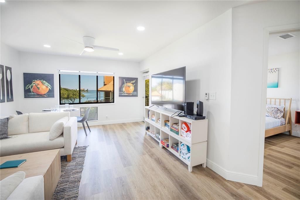 Living Room with beautiful water view