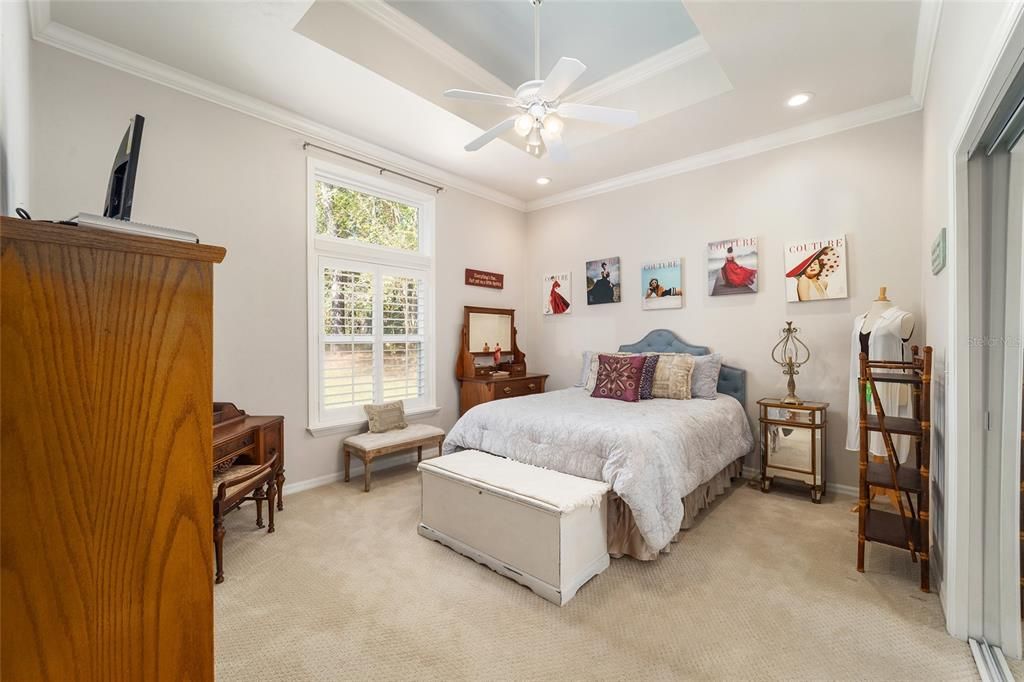 Guest bedroom 3/En suite/ tray ceiling