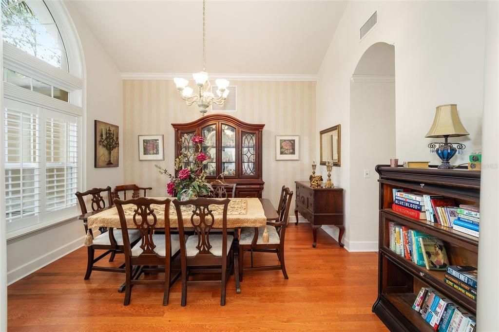 Formal Dining room off foyer